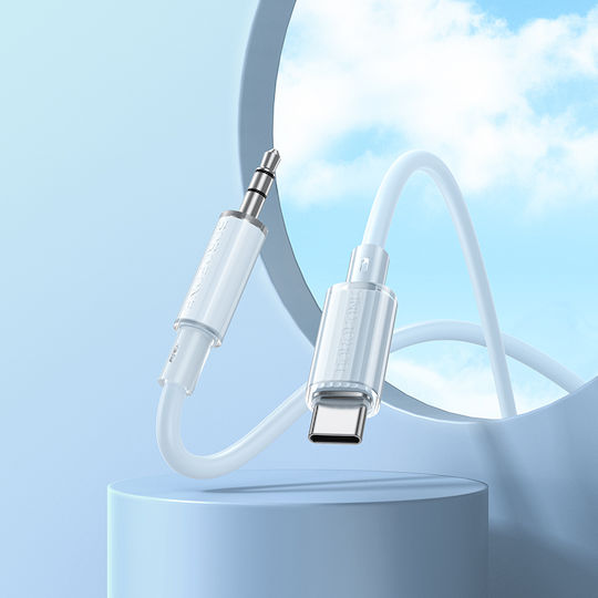 Borofone USB 2.0 Cable USB-C male - 3.5mm Κίτρινο 1m