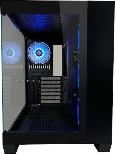 LC-Power 809B Gaming Middle Tower Carcasă Calculator cu Fereastră Laterală și Iluminare RGB Dark Storm_X