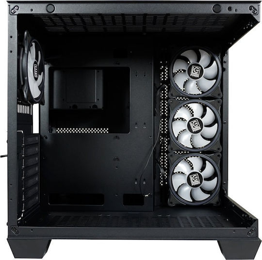 LC-Power 809B Gaming Middle Tower Carcasă Calculator cu Fereastră Laterală și Iluminare RGB Dark Storm_X