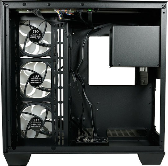 LC-Power 809B Gaming Middle Tower Carcasă Calculator cu Fereastră Laterală și Iluminare RGB Dark Storm_X