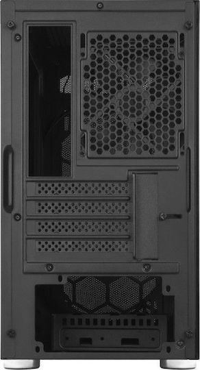 Silverstone FARA H1M Gaming Mini Tower Κουτί Υπολογιστή με Πλαϊνό Παράθυρο Μαύρο