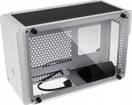 Raijintek Ophion Gaming Mini Tower Computer Case with Side Window White