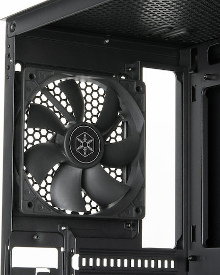 Silverstone Fara R1 V2 Gaming Midi Tower Κουτί Υπολογιστή με Πλαϊνό Παράθυρο Μαύρο