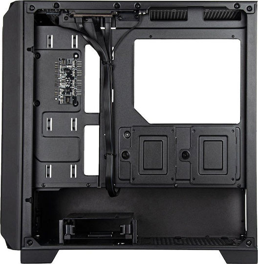 Silverstone Fara 312Z Gaming Mini Tower Κουτί Υπολογιστή με Πλαϊνό Παράθυρο και RGB Φωτισμό Μαύρο