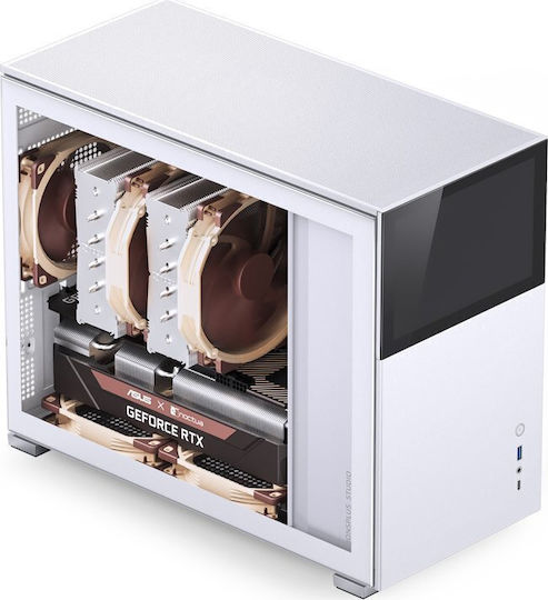 Jonsbo D31 Screen Gaming Mini Tower Computer Case with Side Window White
