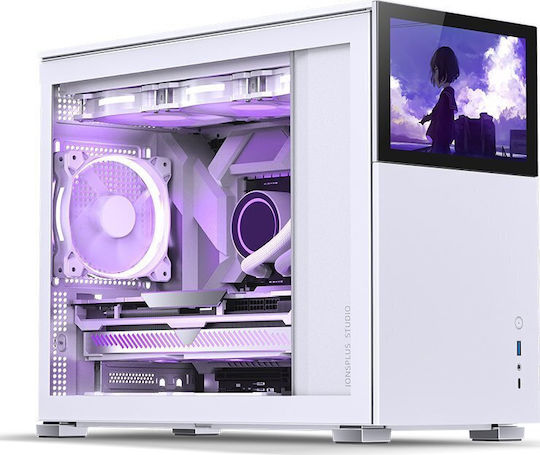 Jonsbo D31 Screen Gaming Mini Tower Computer Case with Side Window White