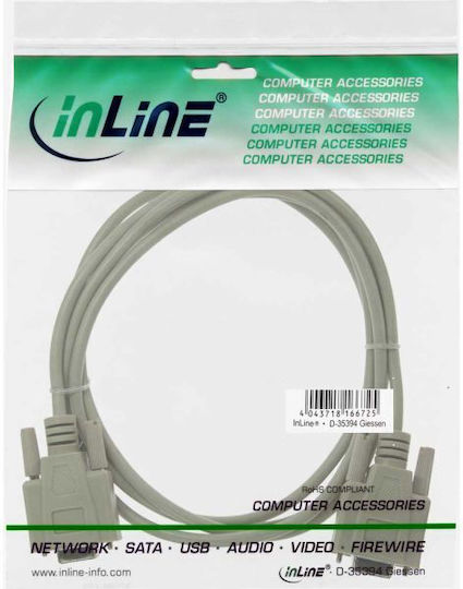 InLine Cable VGA female - VGA female Γκρι 3m (12224)