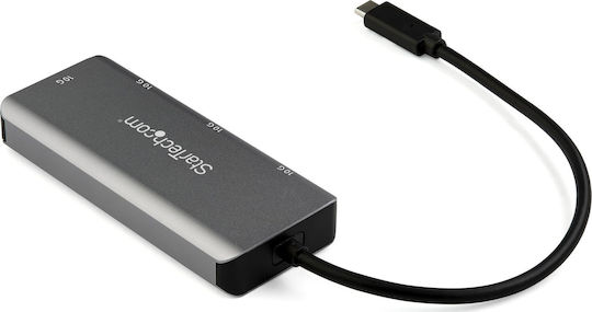 StarTech USB-Hub 4 Anschlüsse USB 3.1 mit USB-C Anschluss Silber