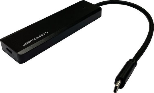 LC-Power Hub 4 Θυρών USB 3.0 με σύνδεση USB-A