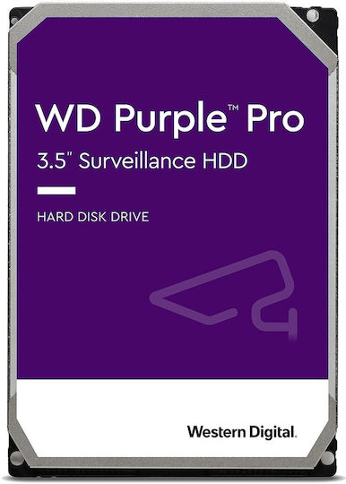 Western Digital Purple Pro Surveillance 12TB HDD Hard Drive 3.5" SATA III 7200rpm with 512MB Cache for Recorder WD122PURP