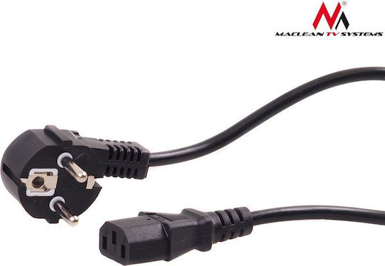 Maclean Energy Schuko - IEC C13 Cable 5m Μαύρο MCTV-801