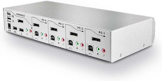 Lindy Pro 4 Port DisplayPort 1.2