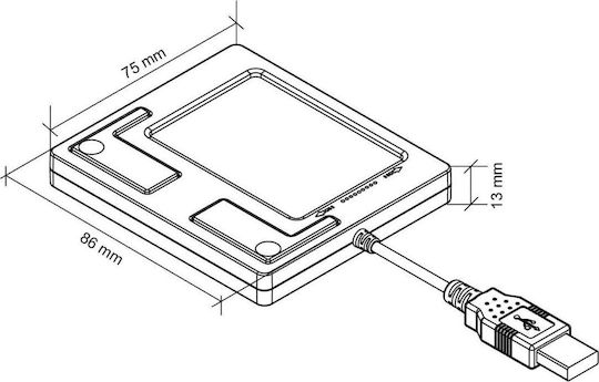 Perixx Peripad-501 II Ενσύρματο Touchpad Μαύρο