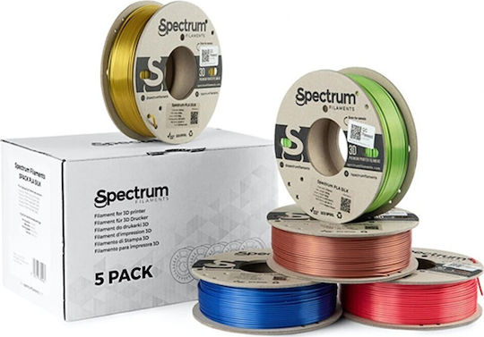 Spectrum PLA 3D Printer Filament 1.75mm Glorious Gold, Spicy Copper, Apple Green, Ruby Red, Indigo Blue 0.25kg