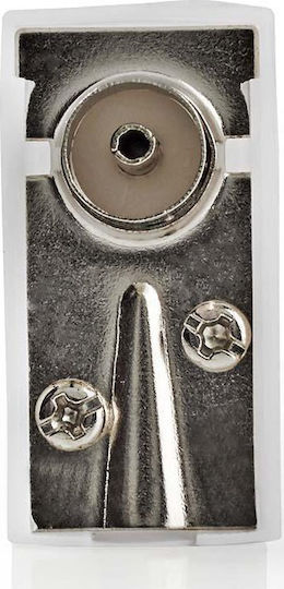 Nedis Iec Coaxial Connector Plug + Socket Angled 2 Pieces White Box