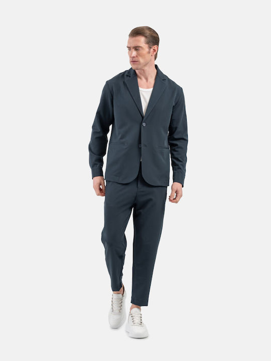 Men's Summer Suit Jacket Blue