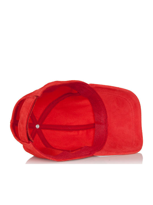 Leather Jockey Cap Mavrudis Mrdline 4910119 Carrot Unisex
