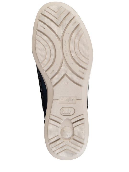 Leder Herren Freizeitschuhe Blau