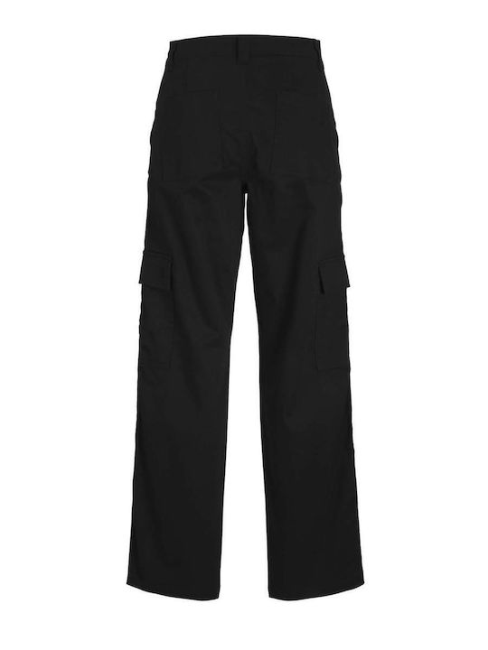 Women's Fabric Trousers Regular Fit Black