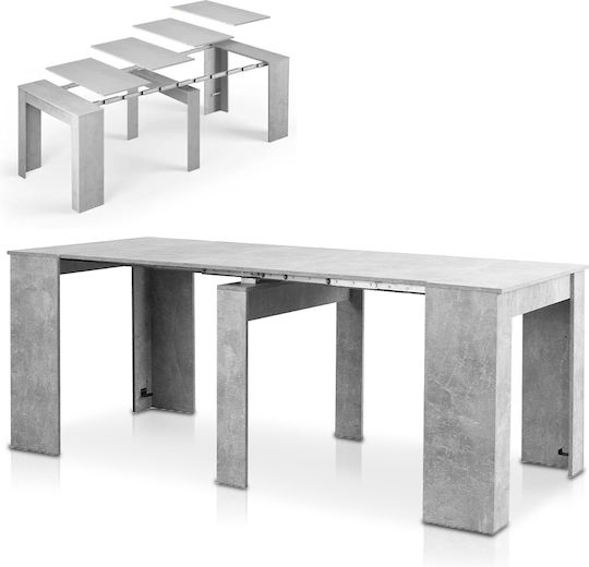 Extendable Collapsible Kitchen Table Wooden Grey 51x90x78cm