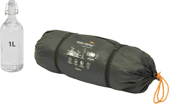 Easy Camp Sarek 2 Σκηνή Camping Τούνελ Ορειβασίας Πράσινη με Διπλό Πανί 4 Εποχών για 2 Άτομα Αδιάβροχη 3000mm 265x170x90εκ.