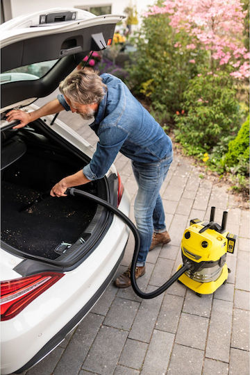 Karcher WD 4-18 S Dual Rechargeable Vacuum Wet / Dry with Plastic Bin 20lt