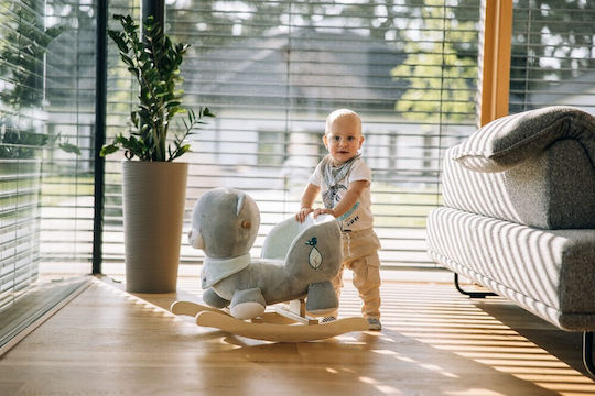 FreeOn Free2play Max Bear Jucărie Leagăn Ursuleț Pentru 12+ Luni Pentru Greutate Până La 30 Kg Gri