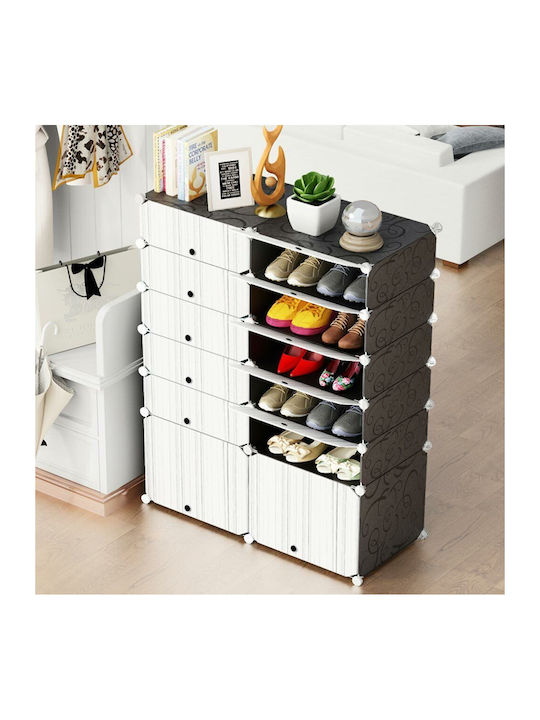 Plastik Schuhschrank 95x37x125cm