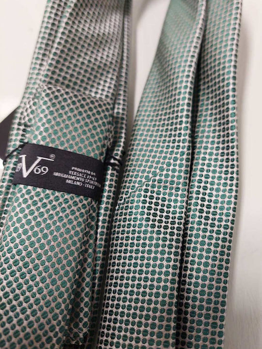 19V69 Men's Tie Set in Green Color