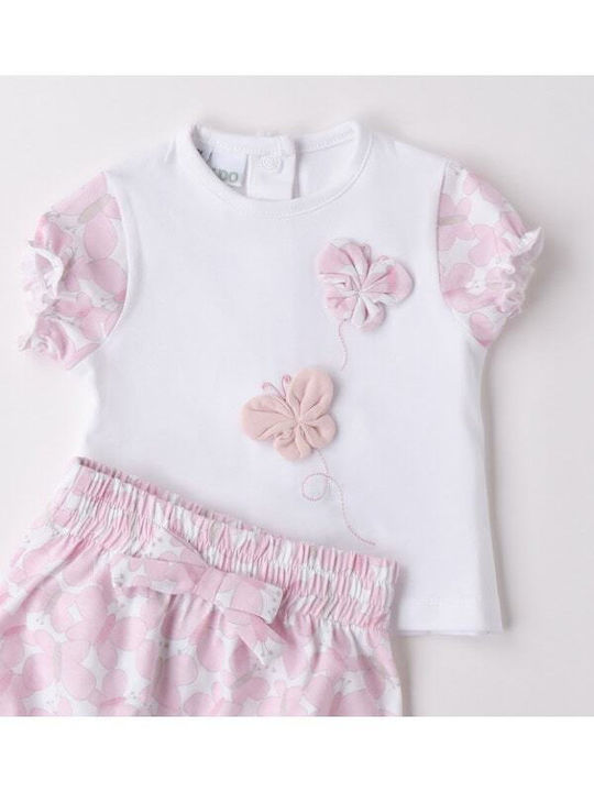 Kids' Set with Shorts Summer 2pcs Pink