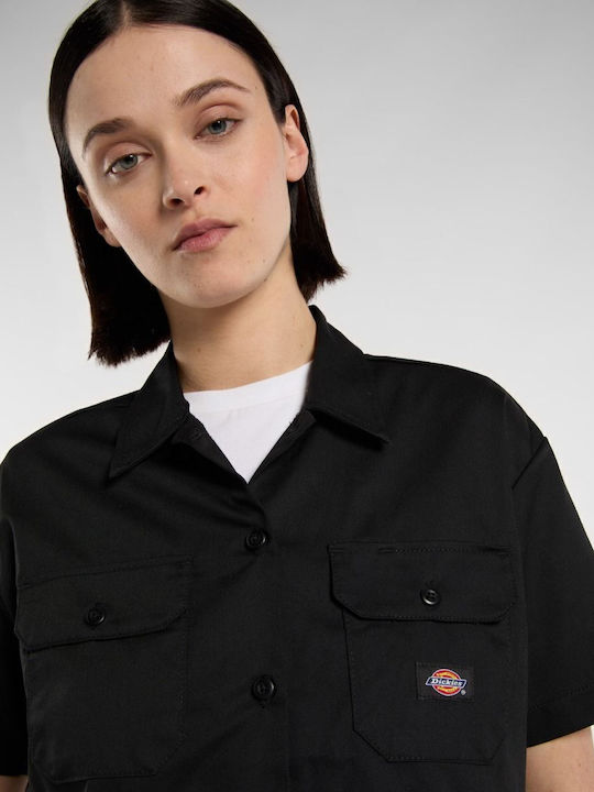 Mâneca scurta Femei Cămașă Black