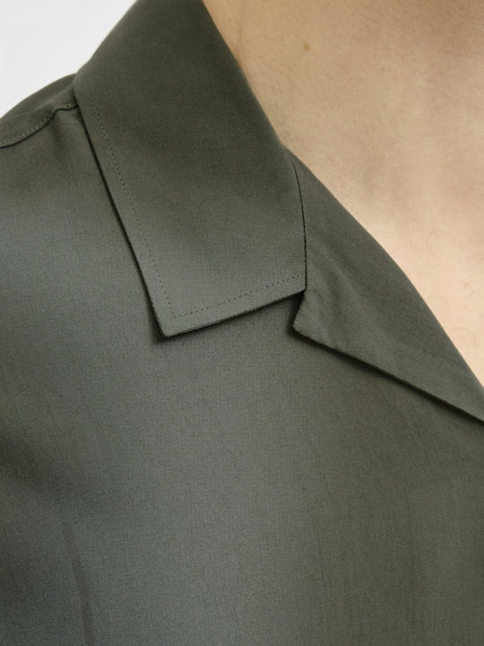 Kurzärmlig Hemd Olive