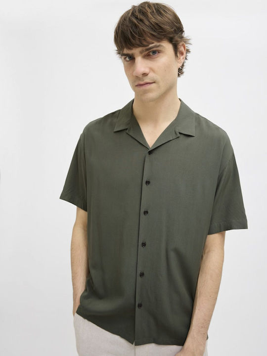 Kurzärmlig Hemd Olive