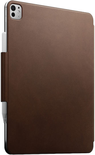 Nomad Фолио Флип Капак Кожен Издръжлив Кафяв Apple iPad Pro 13 M4 2024
