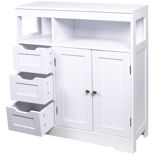 Shally Dogan Badezimmerschrank B80.5xT30xH86.5cm Weiß