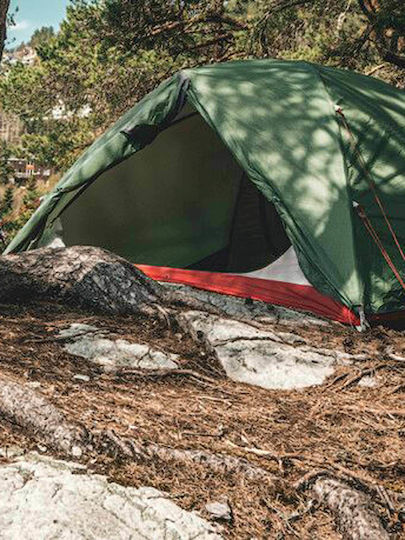 Robens Aster 3 Pro Camping Tent Igloo Mountaineering Green with Double Cloth 3 Seasons for 3 People Waterproof 4000mm 200x260x120cm