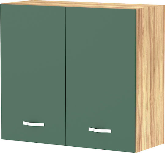 Kitchen Cabinet Set Wall & Floor Green 80x32x72pcs