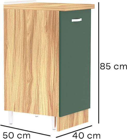 Kitchen Cabinet Set Wall & Floor Πράσινου 40x50x85pcs