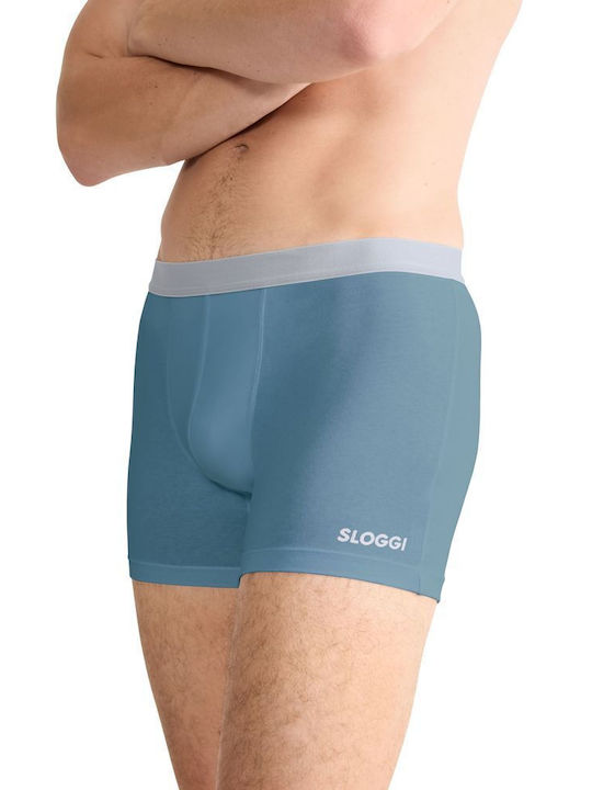 Go Abc Men's Boxers Light Blue 2Pack