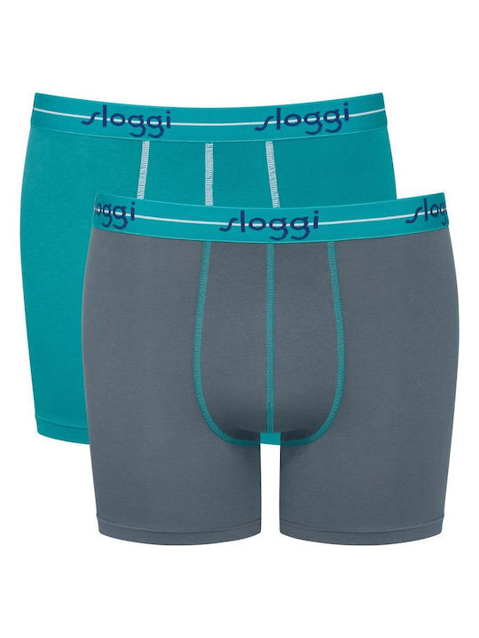 Start Short C2p Slipuri pentru bărbați Turquoise 2Pachet
