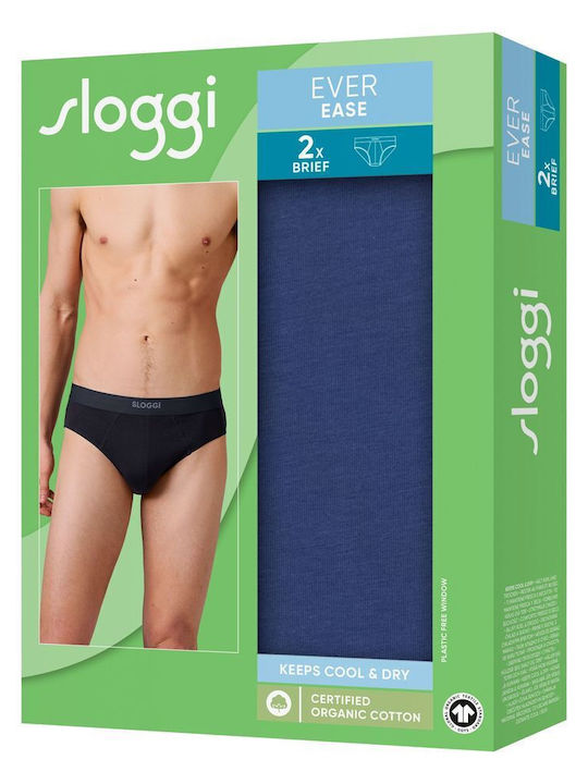 Ever Ease Ανδρικά Σλιπ Μπλε 2Pack