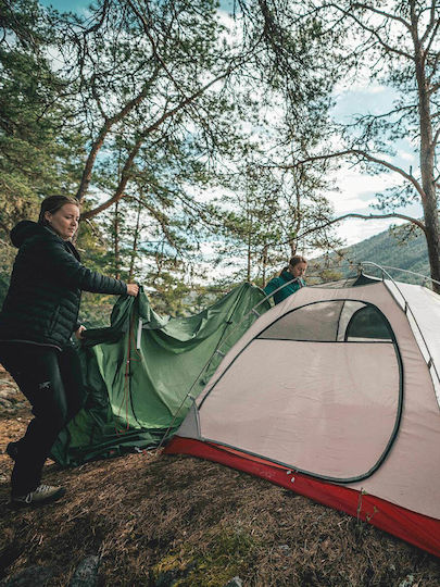 Robens Aster 2 Pro Camping Tent Igloo Mountaineering Green with Double Cloth 3 Seasons for 2 People Waterproof 4000mm 220x240x110cm