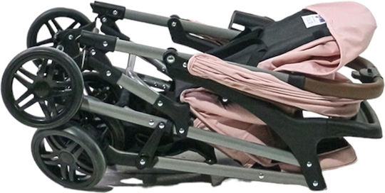 Crystal Baby Stroller Suitable for Newborn Pink 6.3kg