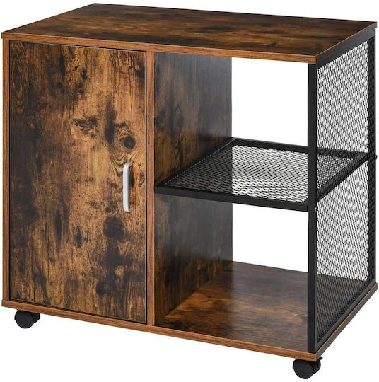 Шкаф Офис от MDF и Метал в бронзов цвят, 70x40x65.5см