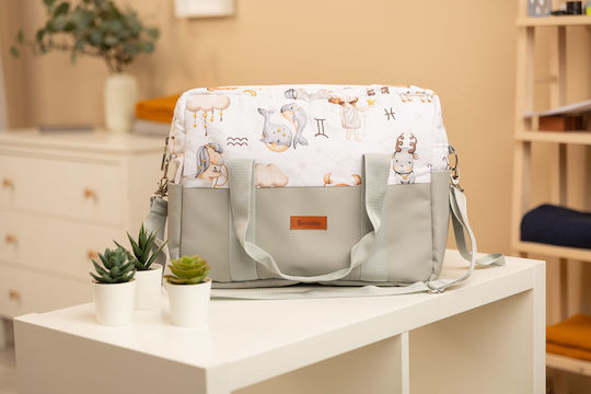 Sensillo Shoulder/Hand Diaper Bag Gray 43x30x13cm.