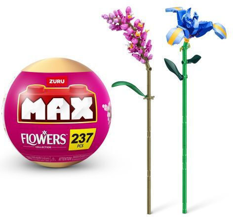 Zuru Конструктори Max Build Градина Дълги Цветя Серия 1 за 8+ Години 1 бр. (Различни Видове) 1 бр.