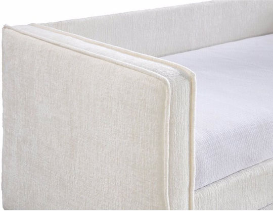 Calmo Two-Seater Couch Bed Cream 90x190 cm
