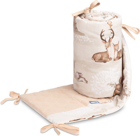 Sensillo Crib Bumpers Classic Inside Coppice Brown