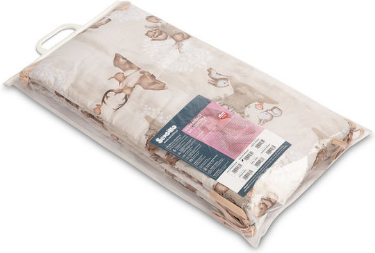 Sensillo Crib Bumpers Classic Inside Coppice Brown