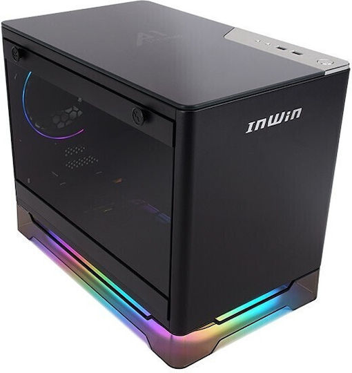 In Win A1 Prime Gaming Mini Tower Carcasă PC cu Deschidere Laterală și Sistem Iluminare RGB Phantom Gaming